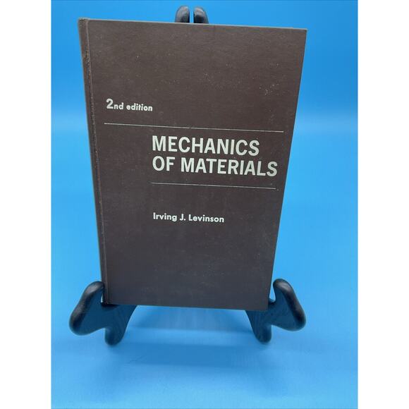 Mechanics of Materials by Irving J. Levinson 2nd Edition 1970 Engineering Book - Picture 1 of 5